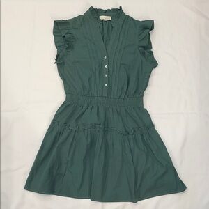 Pinch Forest Green Ruffle Dress Size L